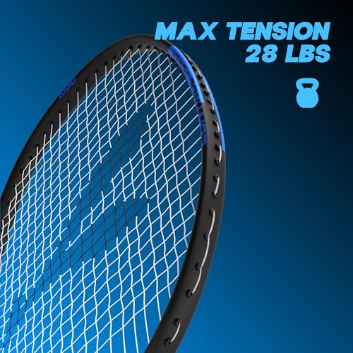 Image of Konex Badminton Racquet | 2U Aluminium | 90g | 28 LBS | Slim Shaft | Blue