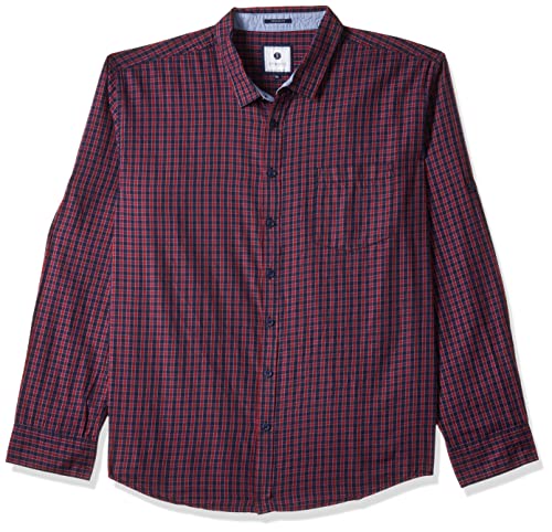 Image of Amazon Brand - Symbol Men's Checkered Regular Casual Shirt (AZ-SY-RR-03 570808ST Brown Red 4XL)