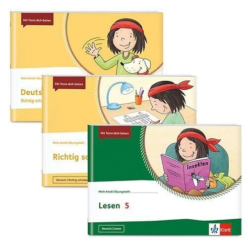 Fit für den Übergang Deutsch 4/5. Richtig schreiben - Grammatik - Texte schreiben - Lesen: 3 Übungshefte im Paket: Deutsch kompakt 4, Richtig schreiben 5, Lesen 5 Klasse 4/5 (Mein Anoki-Übungsheft)