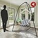 Sorbus Tripod Hanging Chair Stand – 330lbs Capacity, Heavy Duty Steel, Rust Resistant, Adjustable Hammock Frame for Saucer, Air Porch, Indoor/Outdoor Use – Swing Not Included