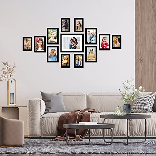 Image of Amazon Brand - Solimo Photo Frame Set (Black SPF-1443)
