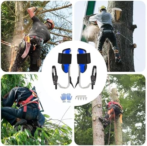 Portable Tree Climbing Spikes | Professional Climbing Gear & Shoes for Palm Trees | Durable Tree Service Equipment for Indoor & Outdoor Use