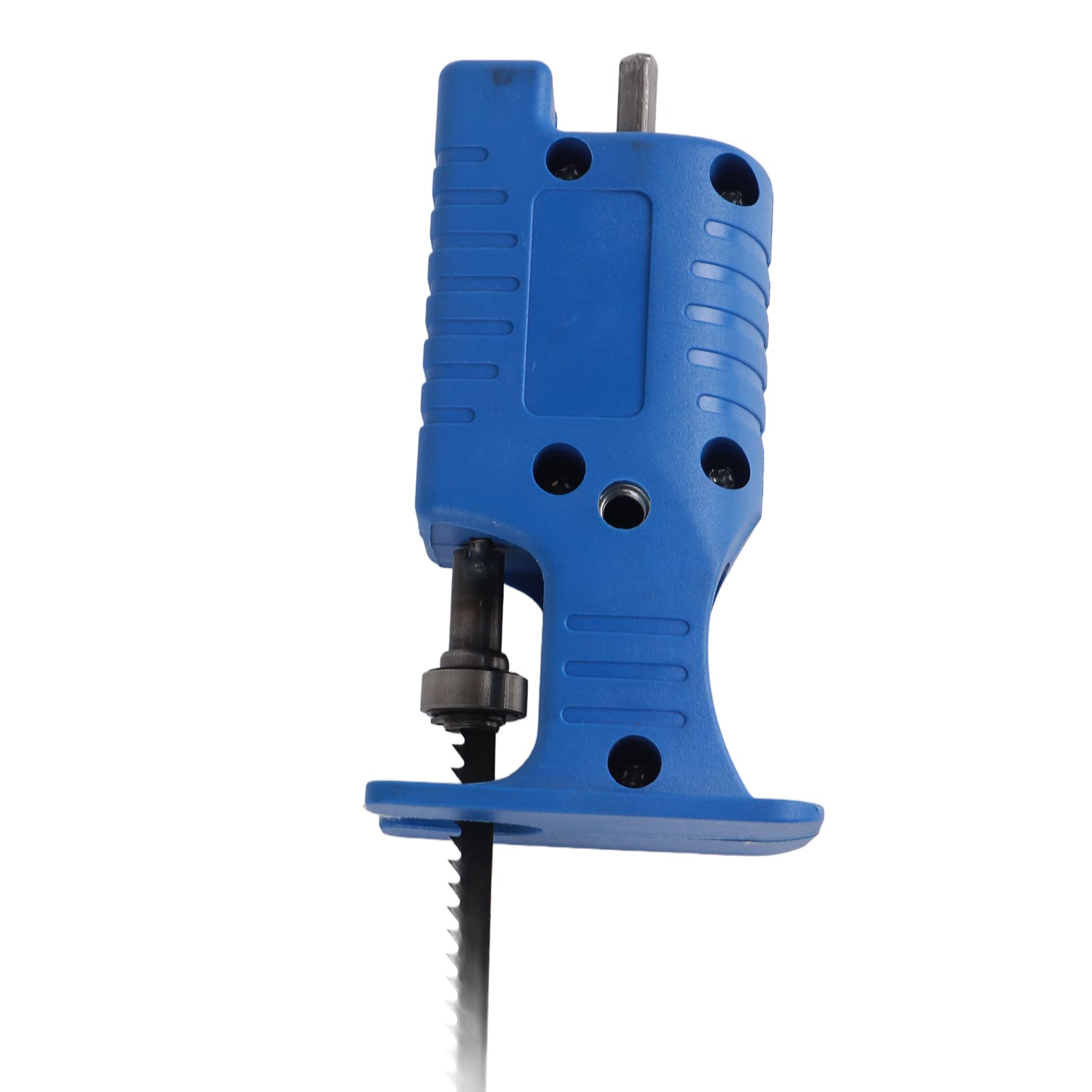Reciprocating Saw Adapter Blue Electric Drill to Saw Adapter Set Handheld Drill to Saw Adapter Kit Woodworking Tool (1 Adapter with 3 Saw Blade)