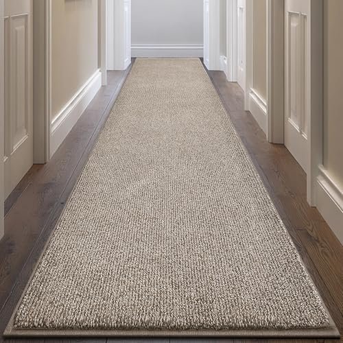 Image of Washable Runner Rug 32 inch x 96 inch Rectangular, Non Slip Absorbent Indoor Entryway Rug for Floor, Laundry, Hallway, Bedroom (Roll Packing)
