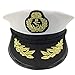 Produktbild thematys® Kapitän Anker Captain Marine Seemann Matrose Kapitäns Mütze I Herren Damen I Kostüm Erwachsene I Fasching,Halloween, Junggesellenabschied, Karneval, Mottoparty I Einheitsgröße (Style001)