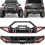OEDRO Front and Rear Bumper Compatible with 2007-2018 Jeep Wrangler JK & Unlimited JKU (2/4 Doors),...