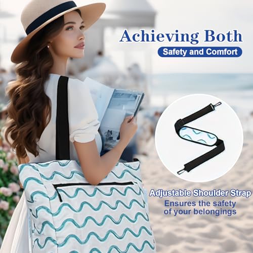 Bolso playero plegable para mujer miniatura 2