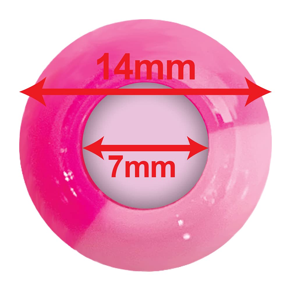 60 Pcs Beads Jewelry Making Kit DIY Hair Braiding Bracelet Ornaments Crafts Extra Large Round Two Tone Pony +2 Beaders Included (Assorted)