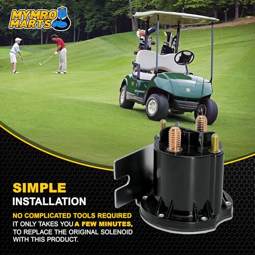Image of MYMRO 12V Starter Solenoid Relay JF2-H1950-00 JR3-H1950-00 684-1271-012 for Yamaha YDRA G22 G23 G27 G28 G29 Drive Golf Cart Buggy Trombetta 684-1271-012 684-1251-012 J&N 240-22272