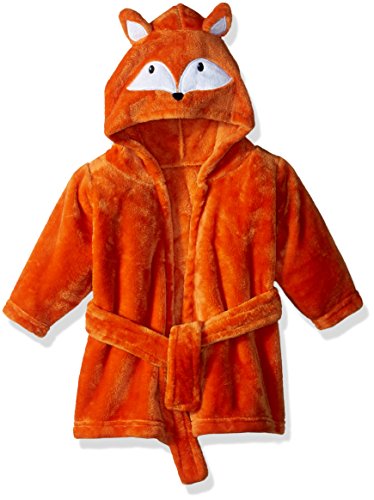 Hudson Baby Soft Plush Bathrobe, Fox, 0-9 Months