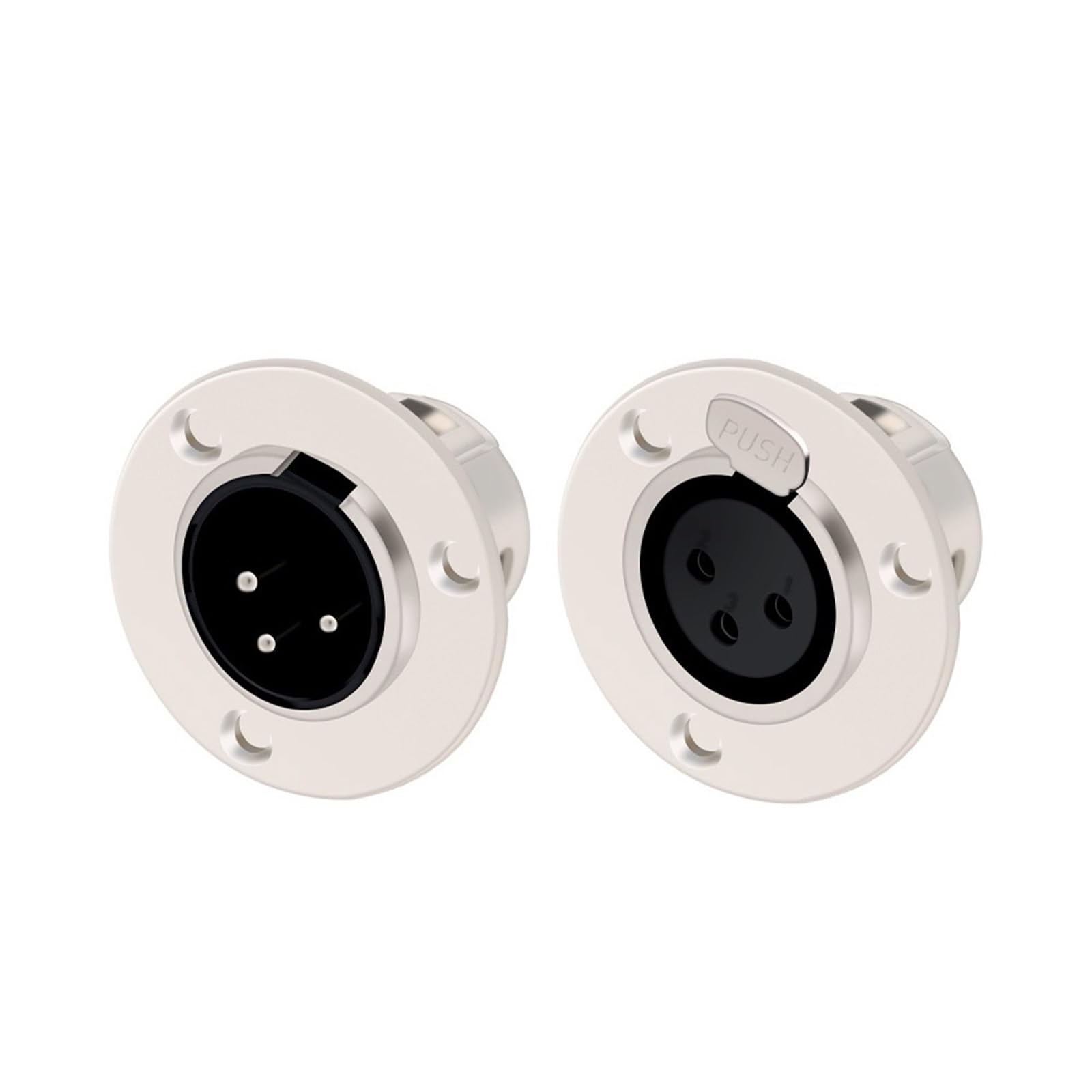 10 Uds redondo 3/4/5 pines XLR macho/hembra montaje en Panel chasis del zócalo Audio Jack micrófono Cable Terminal conectores de Cable (Size : 5xC1054-5xC1055)