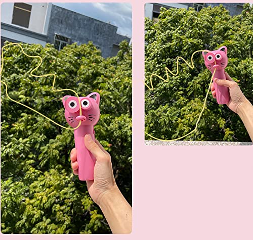 訳あり ロープ発射機 カウボーイのひも 猫用おもちゃ 猫じゃらしピンク Amazon.co.jp: ロープ発射機 カウボーイのひも 面白いおもちゃ 猫用