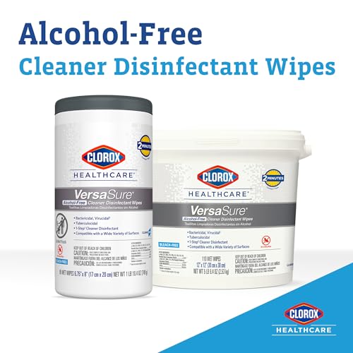Clorox Healthcare VersaSure Cleaner Disinfectant Wipes, 6.75" x 8", 85 Count Canister, Pack of 6 (Package May Vary) - image 2