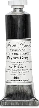 Michael Harding Artist Oil Colours, Paynes Grey, 40ml Tube, 12740