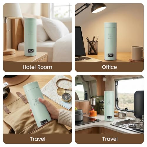 Image of Portable Electric Kettle For Travel, 120V, 450ml, 4 Temperature Control