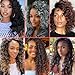 Leeven Boho Ocean Wave Crochet Hair 14 Inch 8 Packs Pre Looped Curly Crochet Hair Short Ocean Braids Pre Twisted Synthetic Deep Wavy Crochet Hair for Women #T33/27