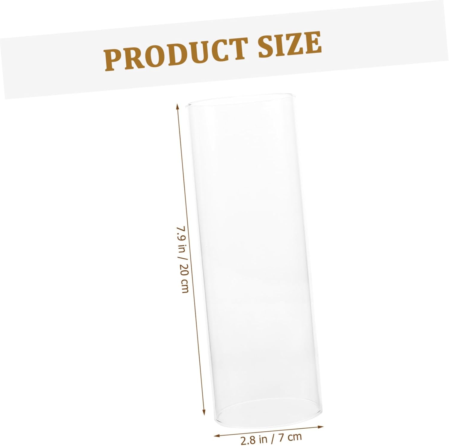 Garneck Quality Borosilicate Glass Tube Candle Covers DIY Decorative Candle Holder