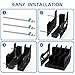 Airjam Foam Pistol Rack for Gun Safe[UPGARDE], 4X Gun Rack for Pistol Holder for Cabinet, Storage, Handgun Stand Organizer Accessories with Gun Slots, Gun Stand Fit Most Pistols, Black