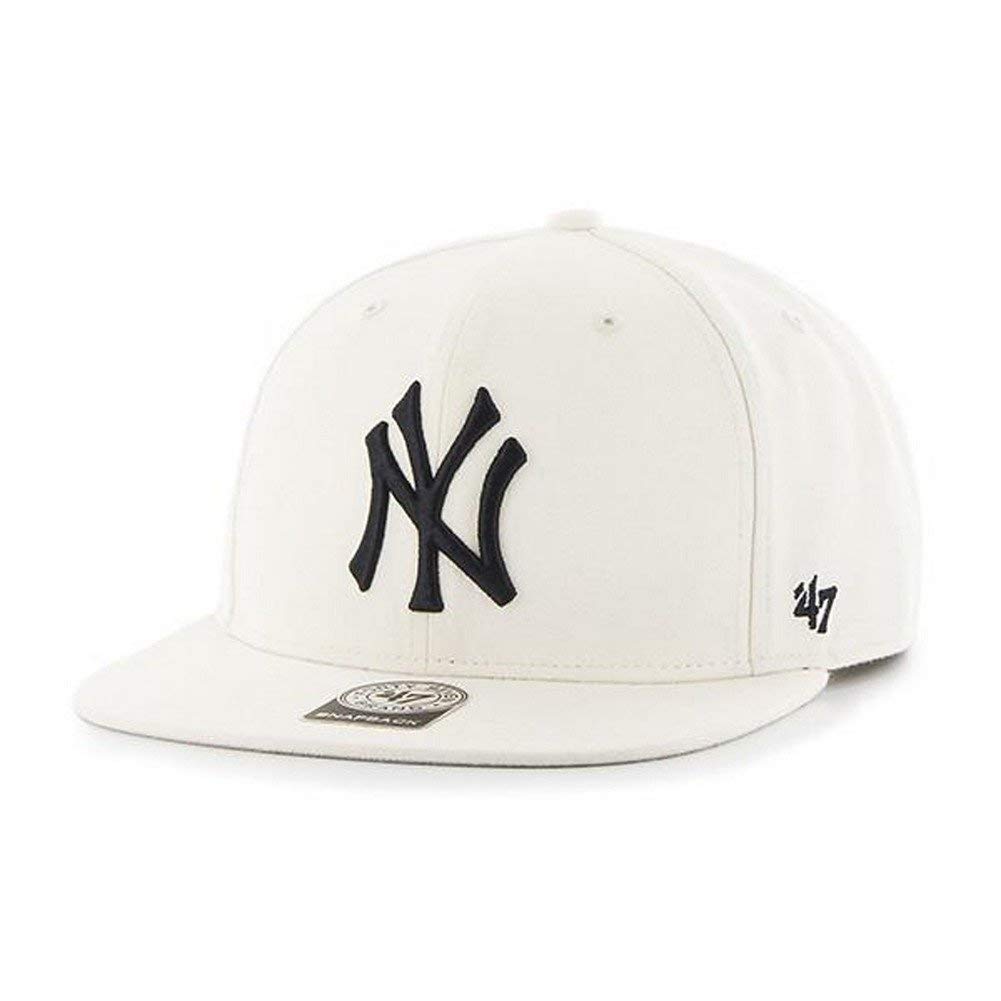 47 Brand MLB New York Yankees Captain Snapback No Shot Cap Men's Beige, Natural, One Size