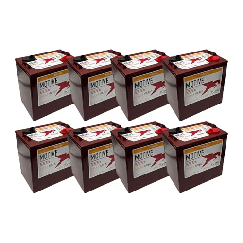 Trojan T105-AES 6V Advanced Energy Storage Deep-Cycle Battery, Renewable Energy, Off-Grid, Industrial Use (Pack of 8)