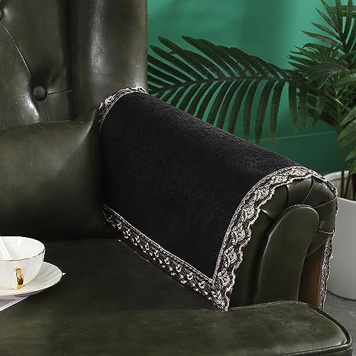 Fundas de brazo de sofá de encaje MINJIATEX lavables y antideslizantes 2