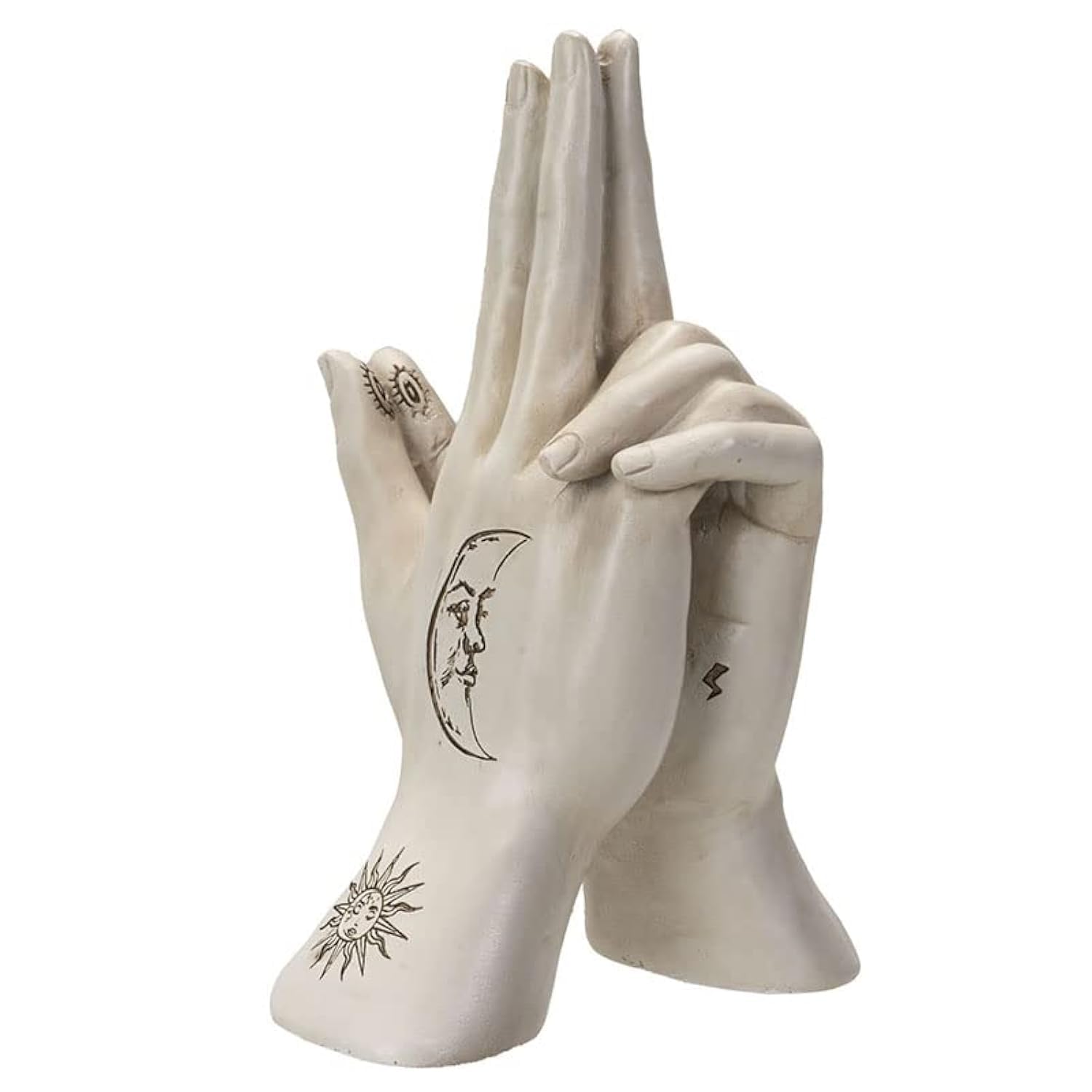 Main de chiromancie en résine blanche 20cm Pacific Giftware