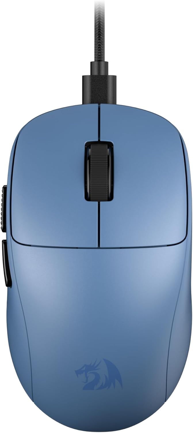 Redragon M817 Wired Gaming Mouse, 24000 DPI Optical Mice with 5 Programmable Buttons & Ergonomic Design, 37G Ultra Lightweight, Software Supports DIY Keybinds, Blue Redragon M817 Wired Gaming Mouse, 24000 DPI Optical Mice with 5 Programmable Buttons & Ergonomic Design, 37G Ultra Lightweight, Software Supports DIY Keybinds, Blue