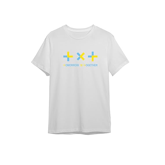TXT T シャツ ⸝⸝⸝⸝◟̆◞̆♡ Tomorrow X Together TXT T-Shirt Medium Official Merch Smiley