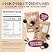 Lebby Dark Chocolate Covered Chickpea, Irresistibly Delicious Dark Chocolate Chickpea Snack Packs, Gluten Free, Non-GMO & Vegan, 1.5 Ounce (Pack of 6)