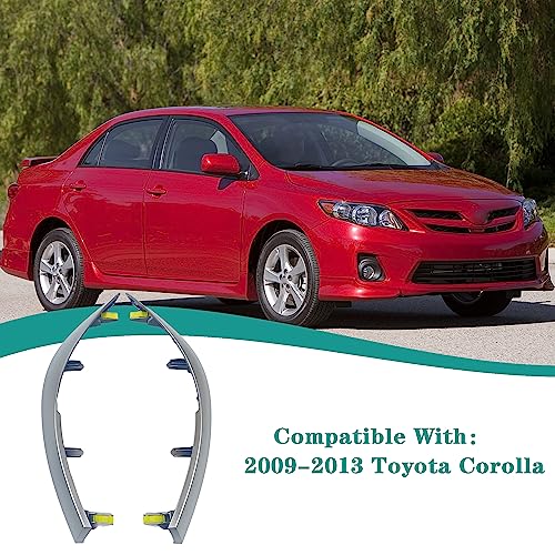 YzusGomumu 2Pcs Car Upper Central Dashboard Cover Trim Strip Compatible with 2009 2010 2011 2012 2013 Toyota Corolla Replaces# 55436-12040 55436-02330 55435-02370 Left & Right Side Dash Board Strips by YzusGomumu - Image 6