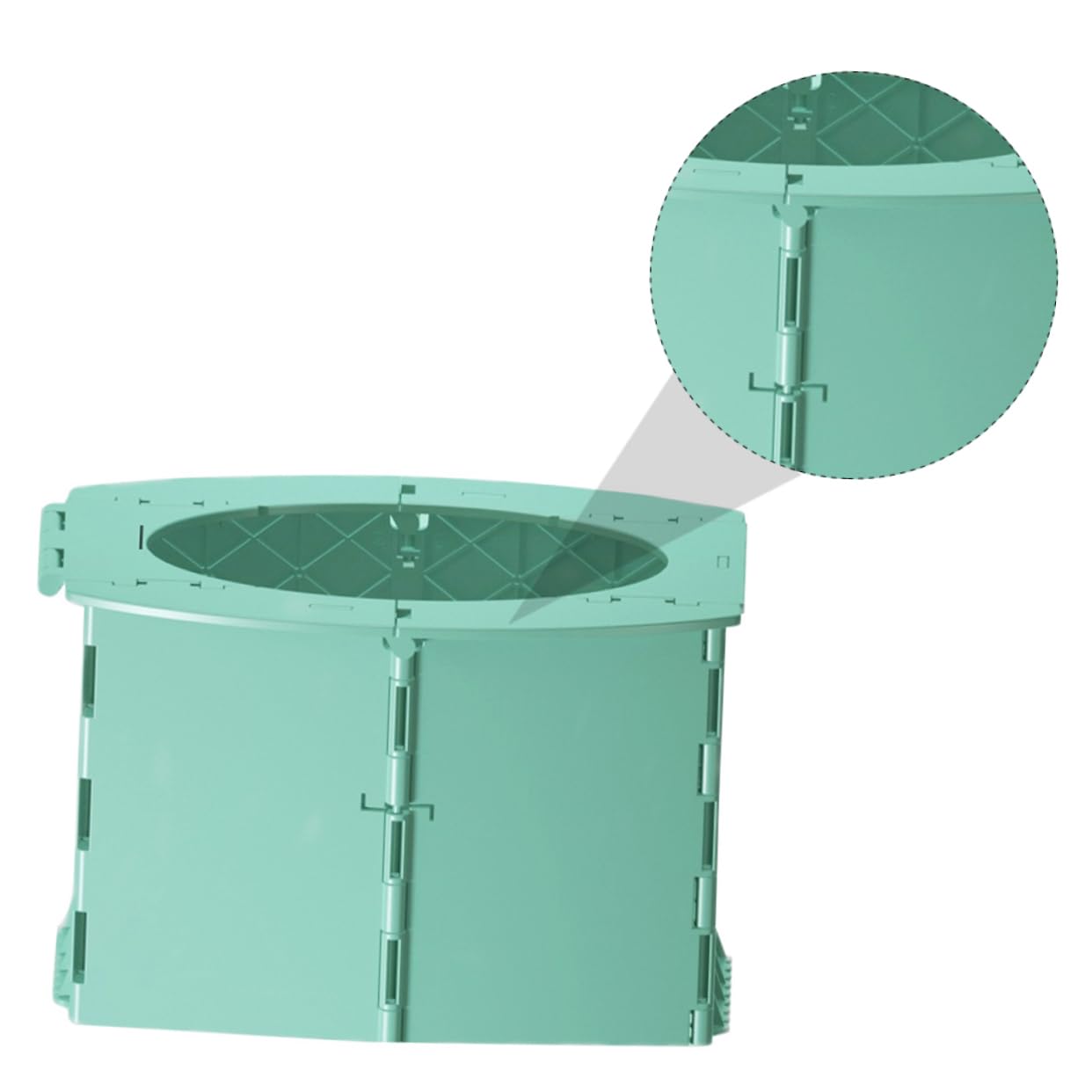 BESPORTBLE 1pc Portable Folding Toilet for Travel Potty Seat Easy to Use Bright Green Design for Car and Fosters Independence Toilet Training