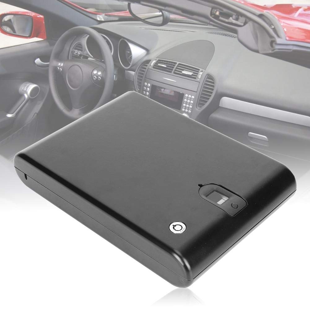 Biometrischer Fingerabdruck-Safe mit Ersatzschlüssel, tragbare Safes zur Aufbewahrung von wertvollem Schmuck(275 * 190 * 50 (mm))