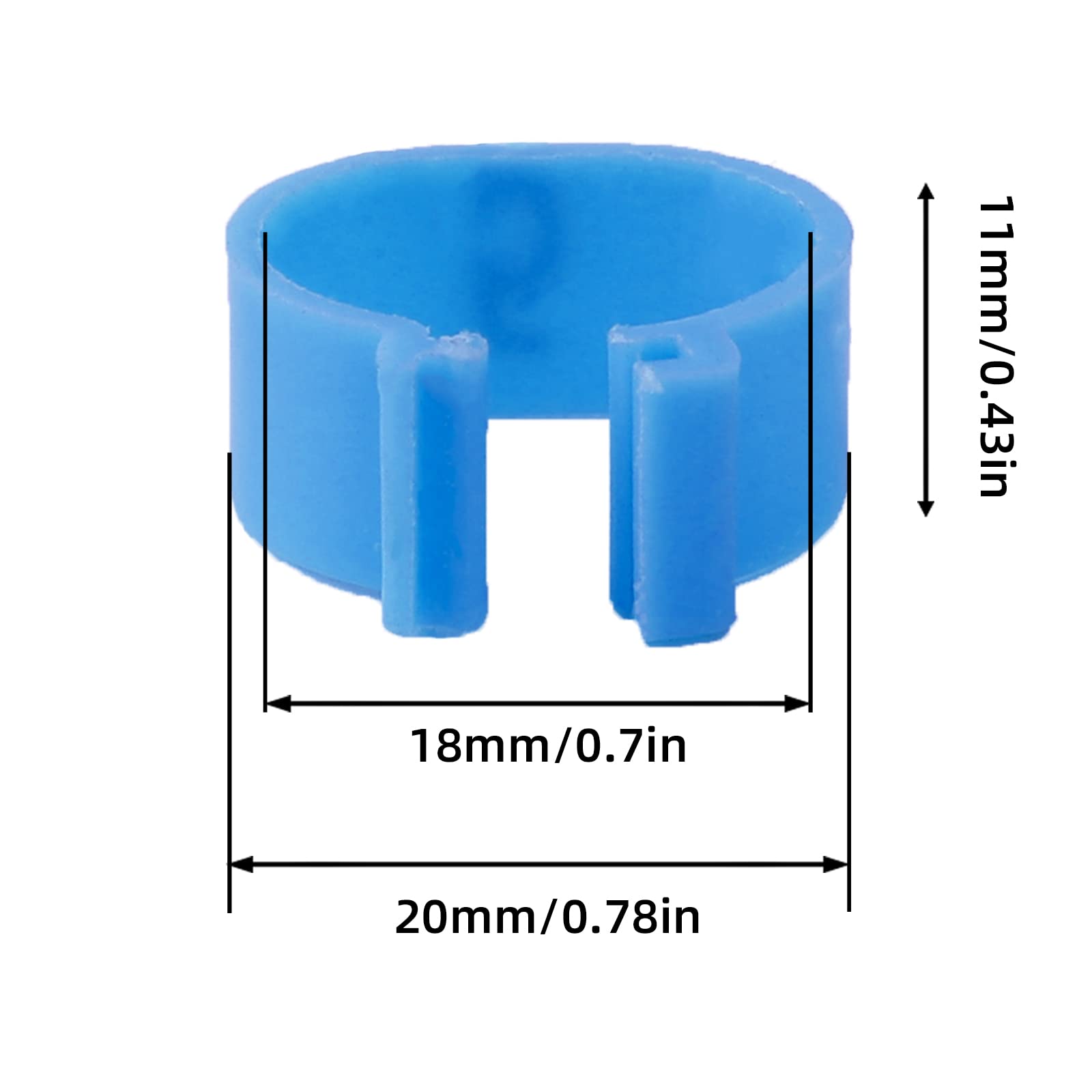 48 Piezas Anillos para Patas de Pollo Multicolor Identificación Clips Numerados para Aves de Corral (20mm)