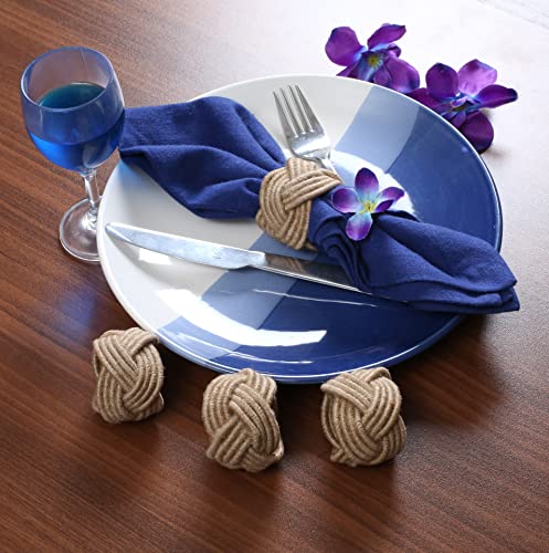 Riangi Napkin Rings Set Of 12, Texas Napkin Rings,Coastal Napkin Rings Nautical Napkins Ring Decorations For Everyday Family Gatherings - Thanksgiving Napkin Ring Holders For Cloth Napkins #TOP2
