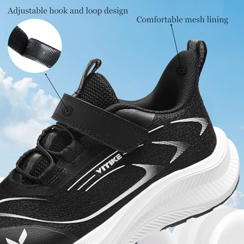 Image of JMFCHI Boys Girls Kids Sneakers Knitted Mesh Running Tennis Athletic Shoes | Breathable,Lightweight,Comfortable,Non-slip,Easy wear,Casual fashion,Indoor outdoor,Gym sport,Daily play,Little /Big Kid