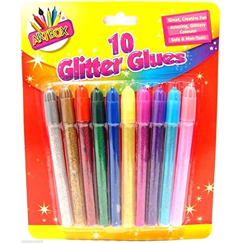 Tallon 10 Non-Toxic Glitter Glue Pens Cover