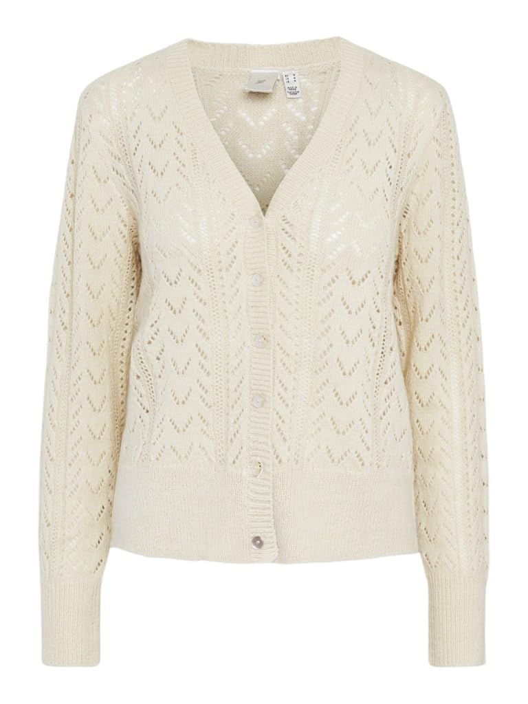 Y.A.S Women's Yastella Ls Knit Cardigan S. Cardigans, Birch, M