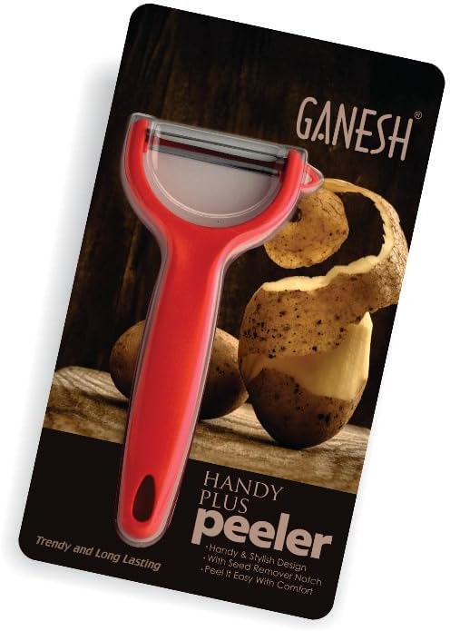 Ganesh Stainless Steel Handy Plus Peeler Kitchen Tool for Home & Professional Use