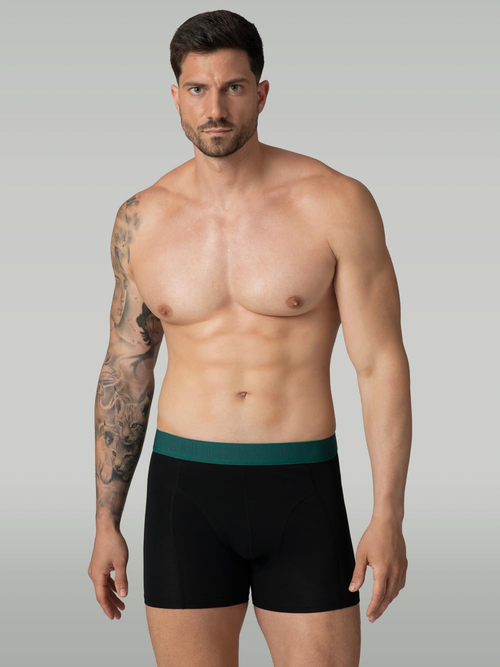 Muchachomalo Calzoncillos para Hombre, Ropa Interior Lisa de Algodón para Hombre, Pack de 7 Unidades, Bóxers Lisos de Corte Clásico con Cintura Elástica
