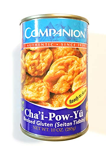 3 Pack Companion Cha’i-Pow-Yu Braised Gluten (Seitan Tidbits)10 Oz Each齋鮑魚