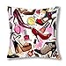 HZLM Funda de almohada decorativa para decoración de cosméticos de tacón alto, 45 x 45 cm