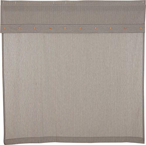 Piper-Classics-Farmhouse-Ticking-Stripe-Gray-Shower-Curtain-72-x-72-Farmhouse-Bathroom-Accent Piper Classics Farmhouse Ticking Stripe Gray Shower Curtain 72 x 72 Farmhouse Bathroom Accent