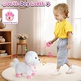 G.C Hund Spielzeug Kinder, Elektrischer Hund Der Läuft Und Bellt mit Fernbedienung, Crossbody Tasche,Elektrischer Interaktives Haustier Spielzeug Geburtstag Geschenke für Mädchen 3 4 5 6 Jahre