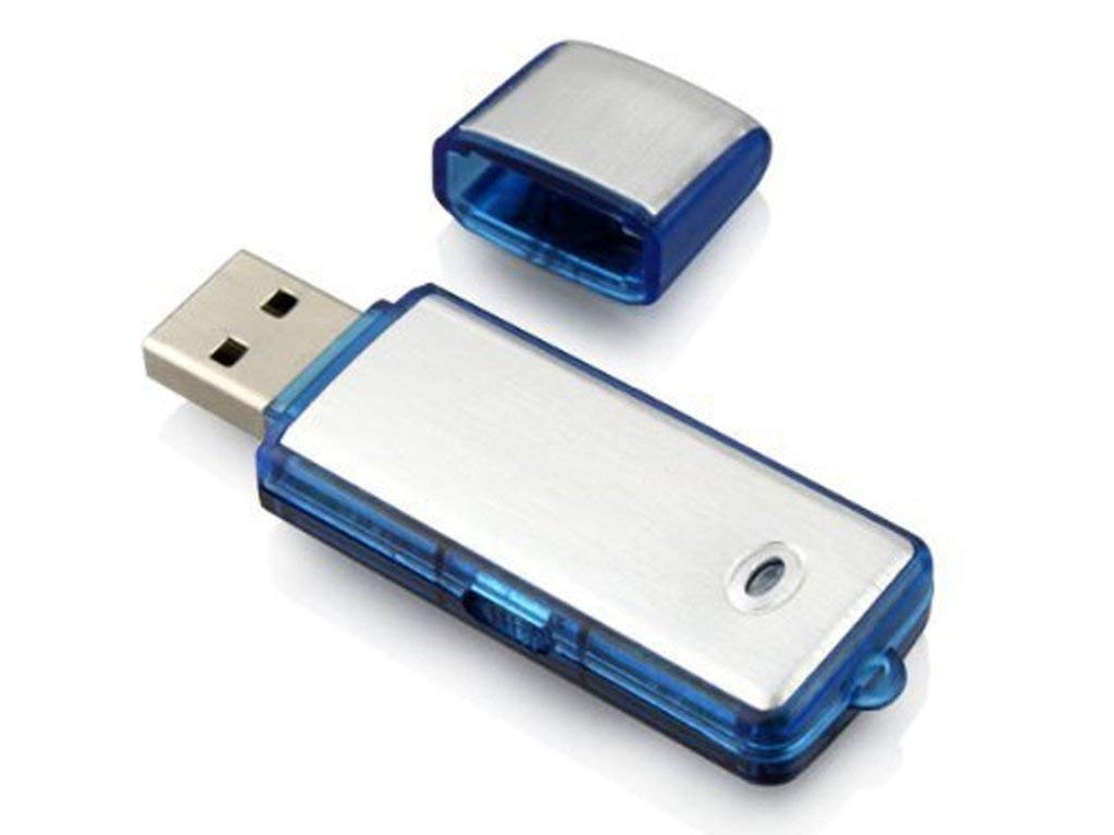 M S TECH Spy Voice Activated Digital Audio Recorder USB Flash Drive Long Battery Life 4GB HQ (Black)