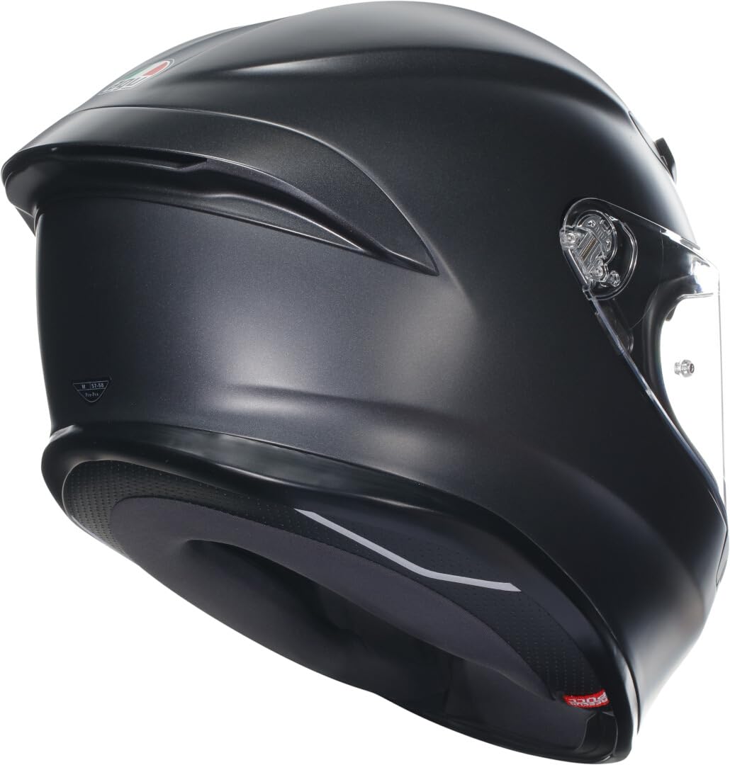 AGV K6 S Integralhelm - ECE 22.06 Motorradhelm für Brillenträger, Carbon Aramid Schale, Pinlock Max Vision Visier, Sport Touring