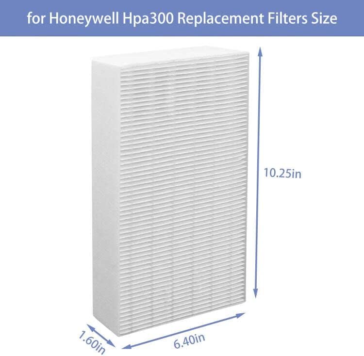Miniatura 6 de Honeywell - Juego de 6 filtros de repuesto para purificadores de aire Honeywell HPA300 HPA200 HPA100 - Compatible con HPA300 HPA090 HPA250 Series -