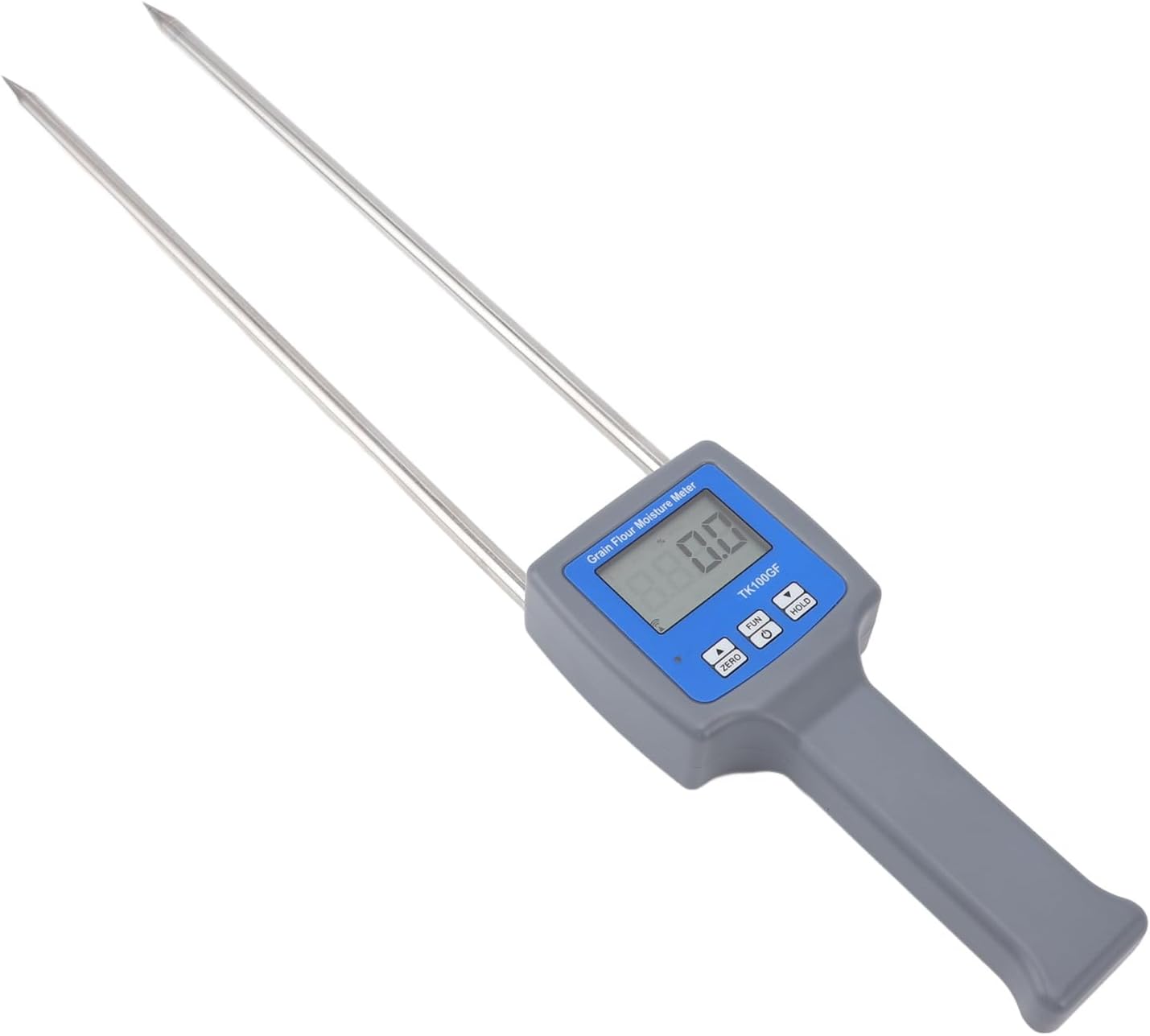 Digital Grain Humidity Meter, Portable LCD Display with Backlight Automatic Temperature Compensation Water Leak Detector, Ideal for Wheat, Corn, Rice, Soybean & Coffee