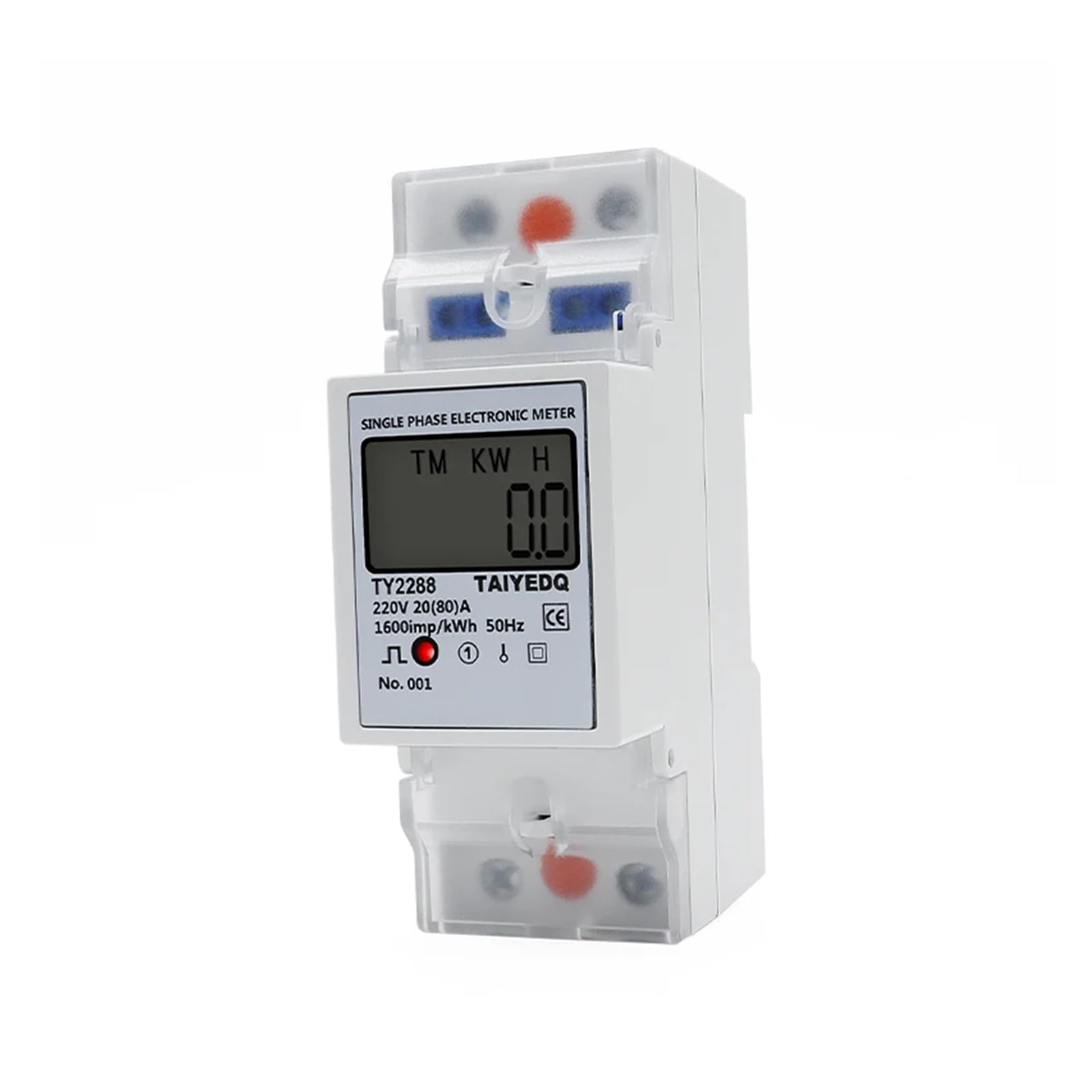 KWh et puissance suivis par ce compteur d'énergie monophasé RS485