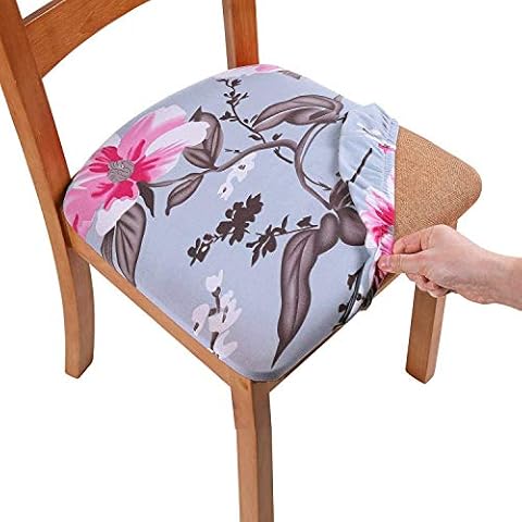 TEERFU Stretch Chair Seat Covers Set of 4 Cover