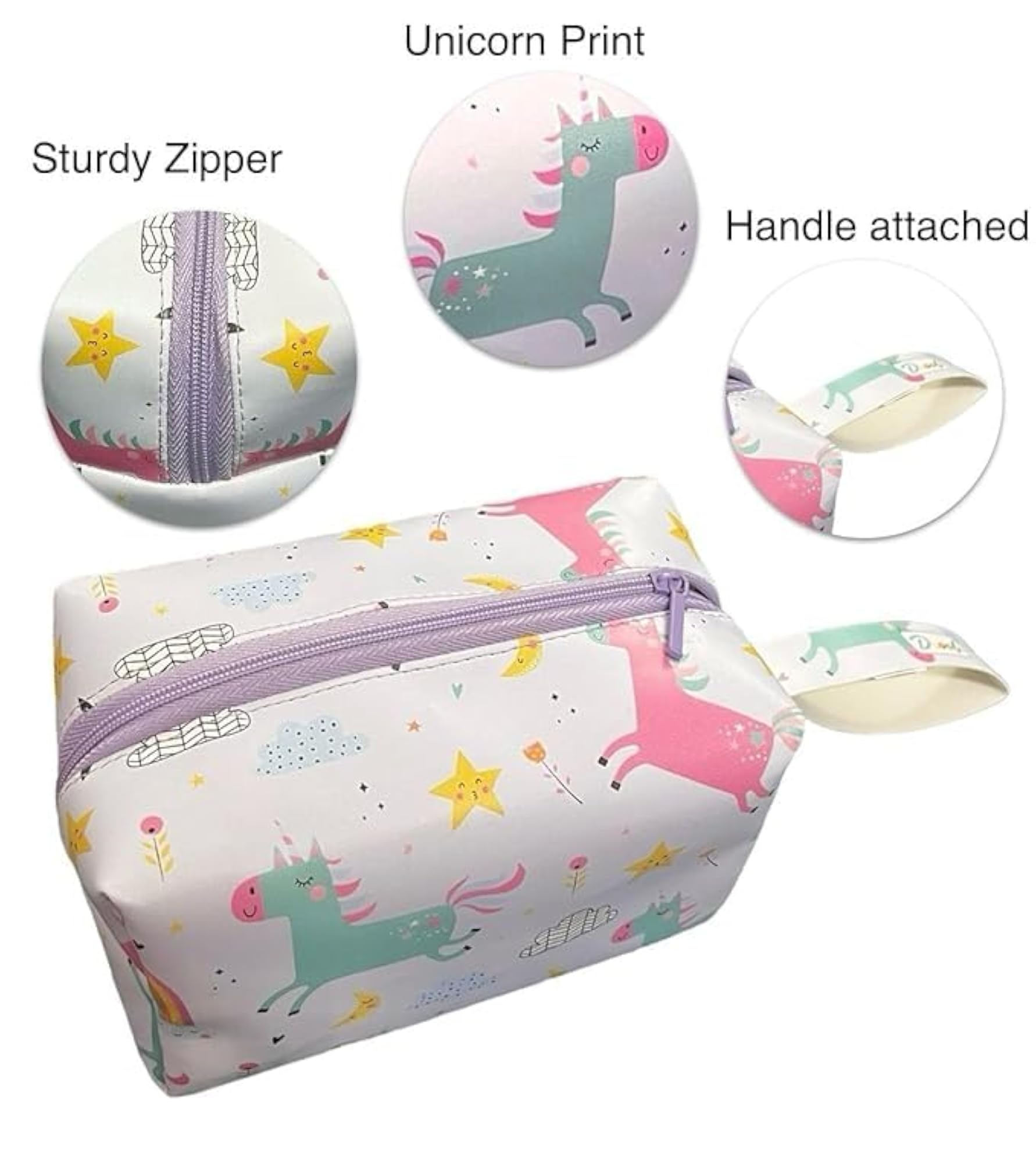 Multifunction Printed Travel Makeup Organizer Pouch